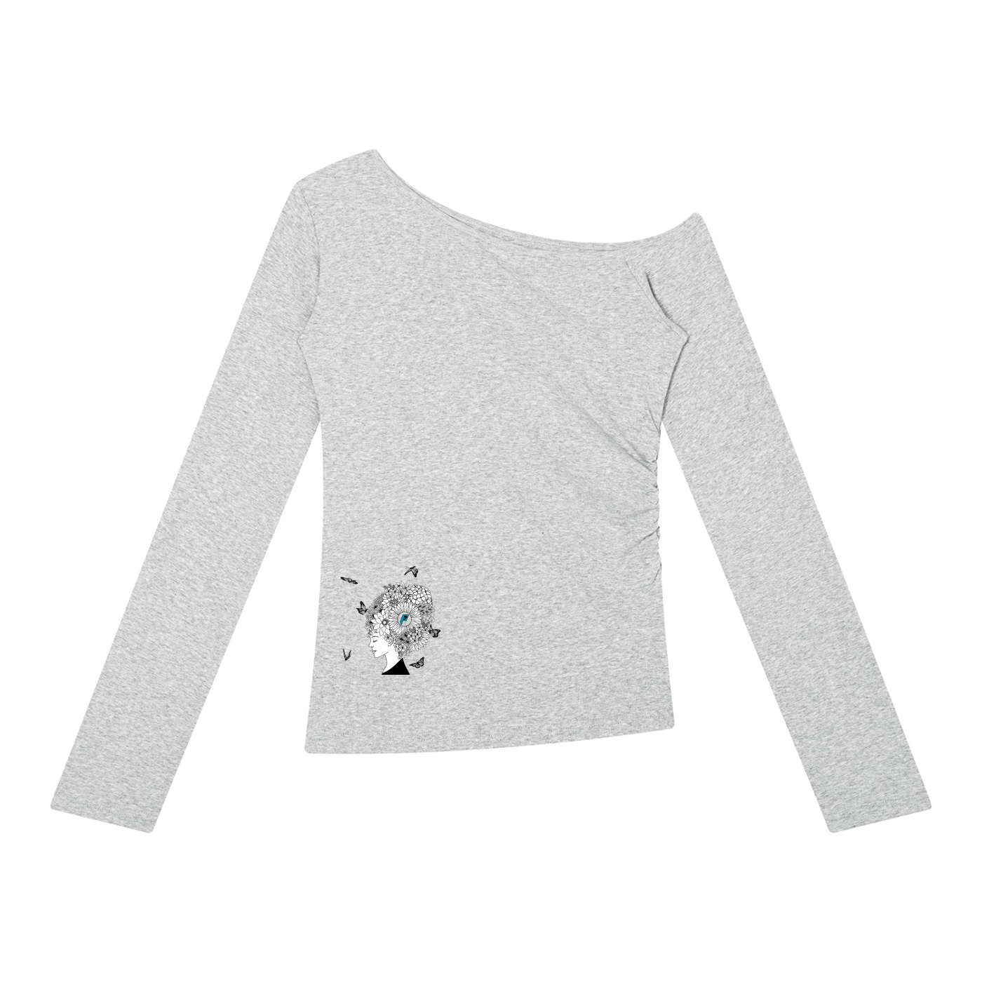 PM Women’s Off-the-Shoulder T-Shirt - Image 3